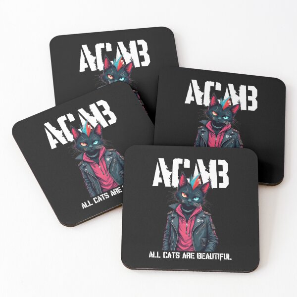 Item preview, ACAB Punk Cat Version - All Cats Are Beautiful designed and sold by Ikaroots.