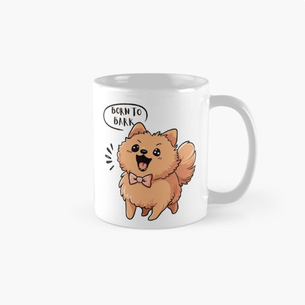 Item preview, Born to bark. Bark First, Ask Questions Never – Funny Sassy Pomeranian Sticker designed and sold by ChubbyButter.