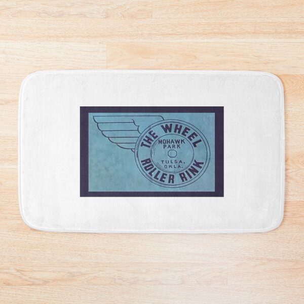 Item preview, The Wheel Mohawk Park Tulsa Oklahoma Roller Skating Rink Sticker Decal Label designed and sold by tislord.