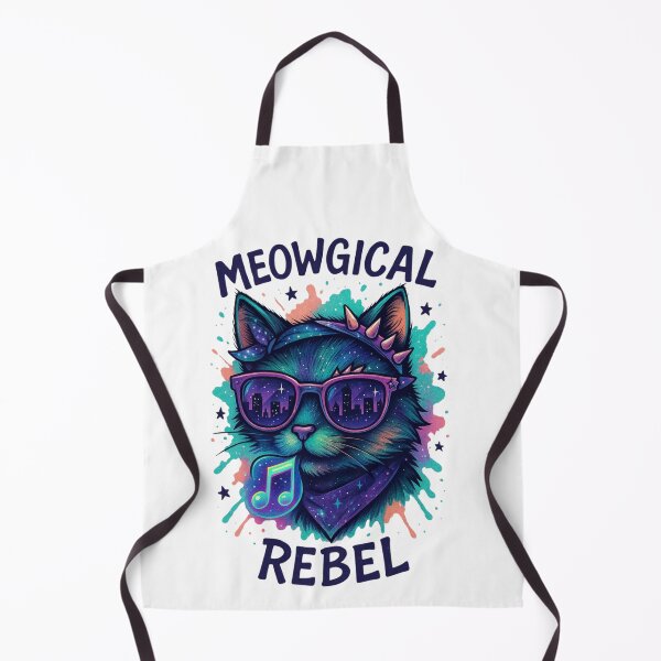 Item preview, Meowgical Rebel – Punk Rock Cosmic Cat Design designed and sold by 5CatDesign.