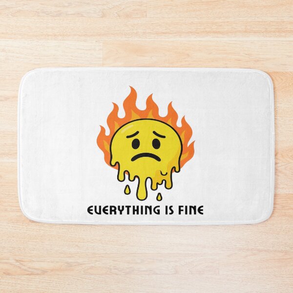 Item preview, Melting Emoji on Fire, Everything’s Burning designed and sold by Mental Geometry.