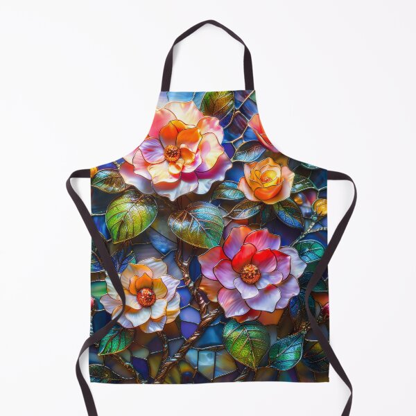 Item preview, Stained Glass Rose Floral Art designed and sold by MargaretWiktor.