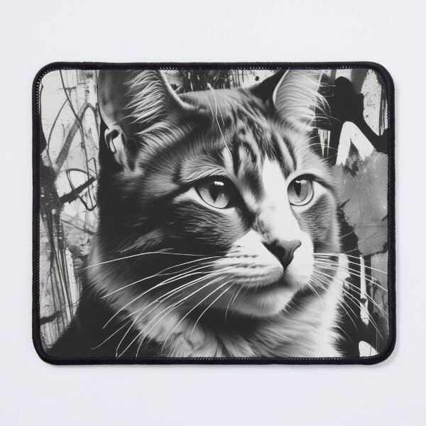Item preview, Black and white cat designed and sold by GasconyPassion.