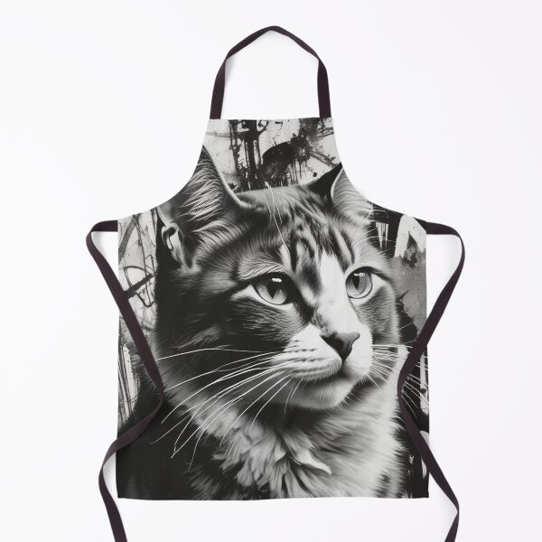 Item preview, Black and white cat designed and sold by GasconyPassion.