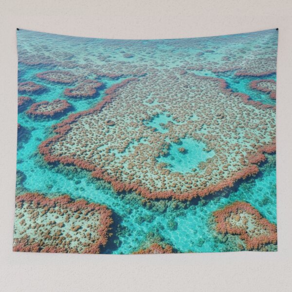 Item preview, Great Barrier Reef Aerial designed and sold by ChaimMage.