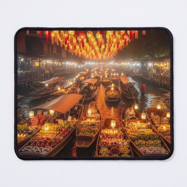 Item preview, Floating Market – Lantern Night in Bangkok designed and sold by ChaimMage.