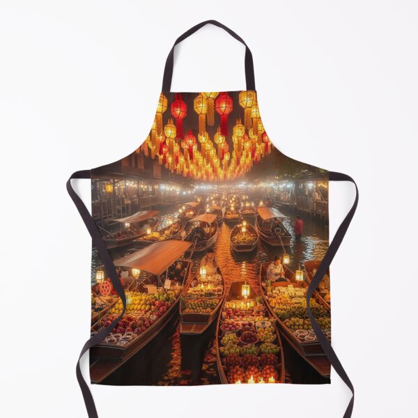 Item preview, Floating Market – Lantern Night in Bangkok designed and sold by ChaimMage.