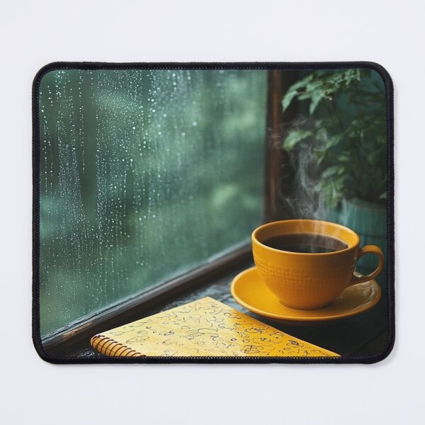 Item preview, Rainy Day Coffee and Journal designed and sold by AITuneSphere.