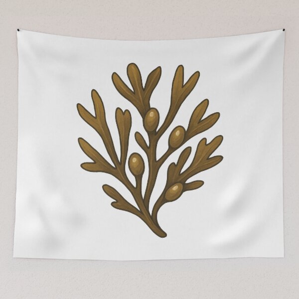 Item preview, Brown Algae Seaweed Illustration – Coastal Marine Plant Art for Ocean Lovers designed and sold by Vendeloc.