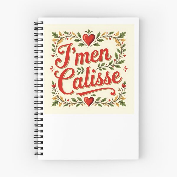 Item preview, J'men Calisse – French Canadian Swear in Vintage Heartsy Leafy Framed designed and sold by EmeraldeaArt.