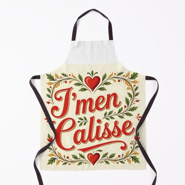 Item preview, J'men Calisse – French Canadian Swear in Vintage Heartsy Leafy Framed designed and sold by EmeraldeaArt.