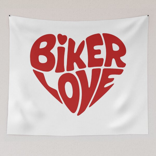 Item preview, Biker Love Heart Shaped Typography Graphic designed and sold by AFernandesDSG.