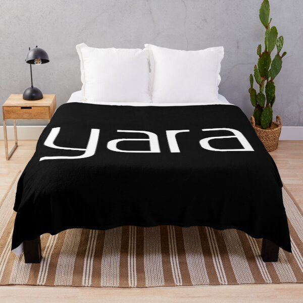 Item preview, Yara – Fun Arabic Name in White Cartoon Font for Dark Background Apparel designed and sold by Simplty.
