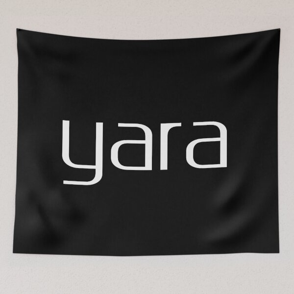 Item preview, Yara – Fun Arabic Name in White Cartoon Font for Dark Background Apparel designed and sold by Simplty.