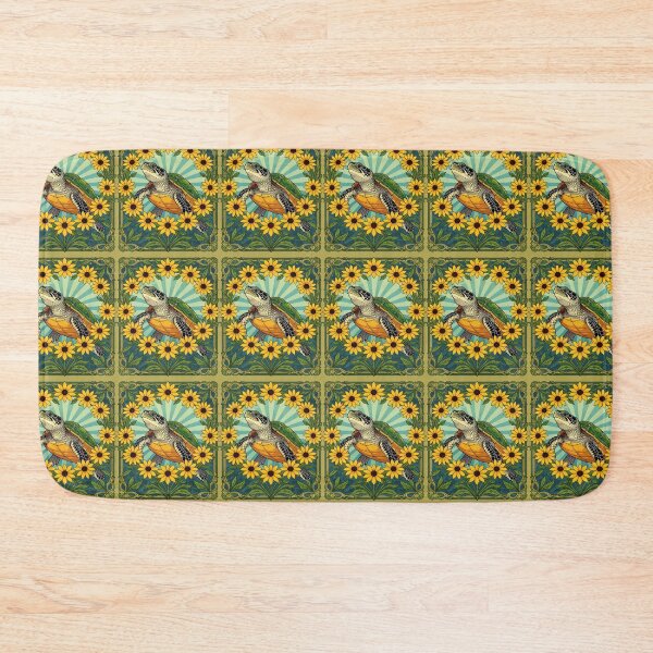 Item preview, Terrapin And Black Eyed Susan Flowers Art Nouveau  designed and sold by taiche.