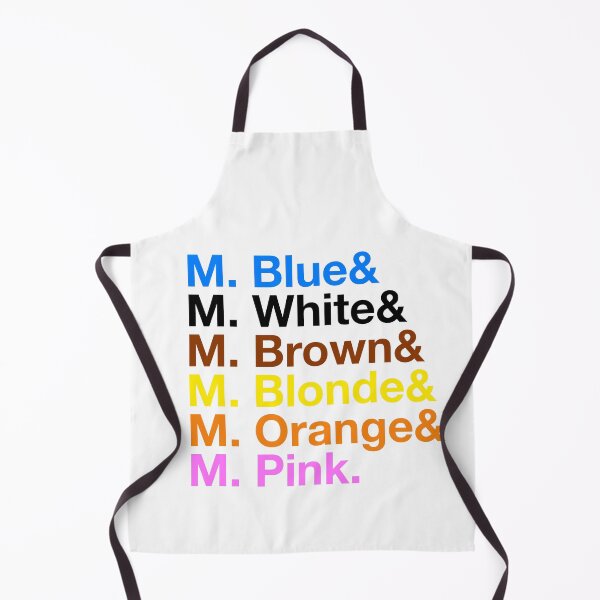 Item preview, Reservoir Dogs – Mr. Blue, Mr. White, Mr. Brown, Mr. Blonde, Mr. Orange & Mr. Pink – Color Typography designed and sold by NiceHatHarry.