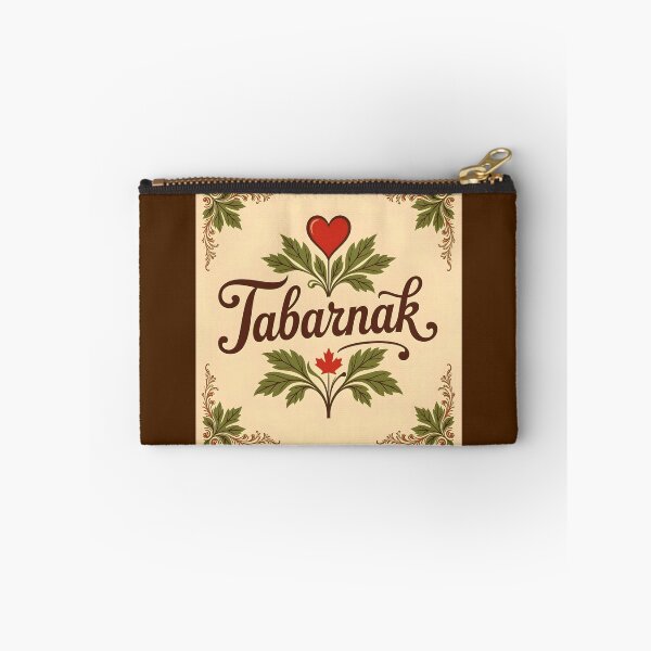 Item preview, Tabarnak – French Canadian Swear with Vintage Brown Red Beige Flair designed and sold by EmeraldeaArt.
