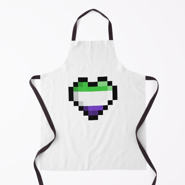 Item preview, Genderqueer Pixel Heart Pride Flag designed and sold by HarveyHandcraftsandDesigns.