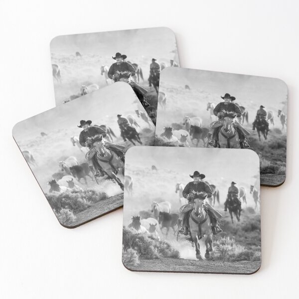 Item preview, Wrangling the Horses In Black and White designed and sold by Kay Brewer.