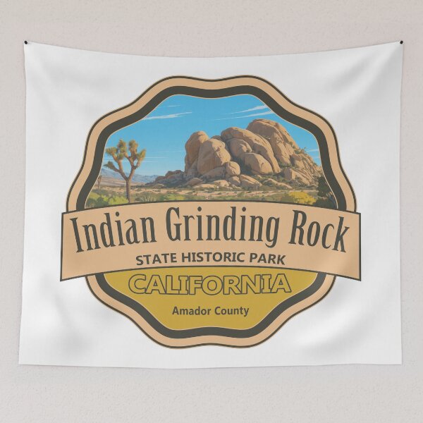 Item preview, Indian Grinding Rock State Historic Park, Amador County, California designed and sold by Wanderful-roads.