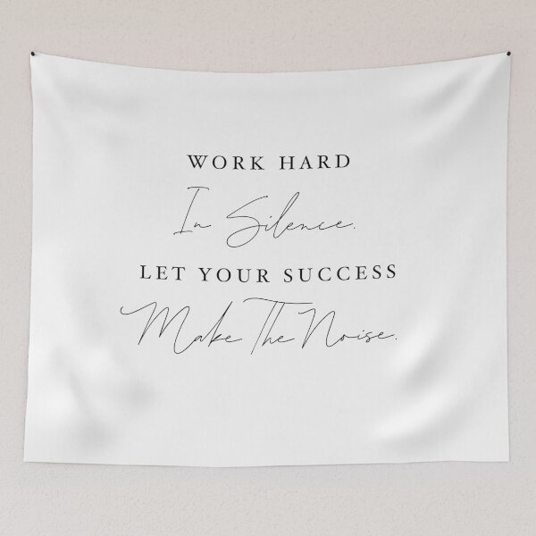 Item preview, Work Hard in Silence; Let Your Success Make the Noise - Quiet Strength Quote for Seasoned Achievers designed and sold by Soaring Eagle.