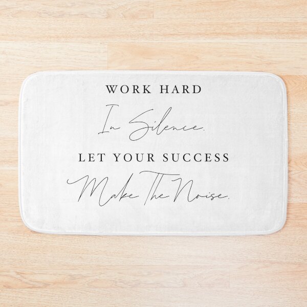 Item preview, Work Hard in Silence; Let Your Success Make the Noise - Quiet Strength Quote for Seasoned Achievers designed and sold by Soaring Eagle.