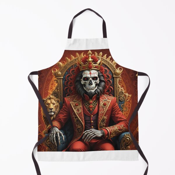 Item preview, Leo Male Skull Red With Lion designed and sold by bbbeyond.