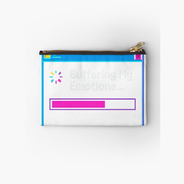 Item preview, Buffering My Emotions – Funny Loading Bar Sticker for Emotional Lag Moments designed and sold by VibeSnax.