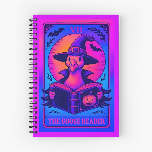 Item preview, The Goose Reader Witch Tarot Card – Spooky Halloween Art designed and sold by lobepainting.