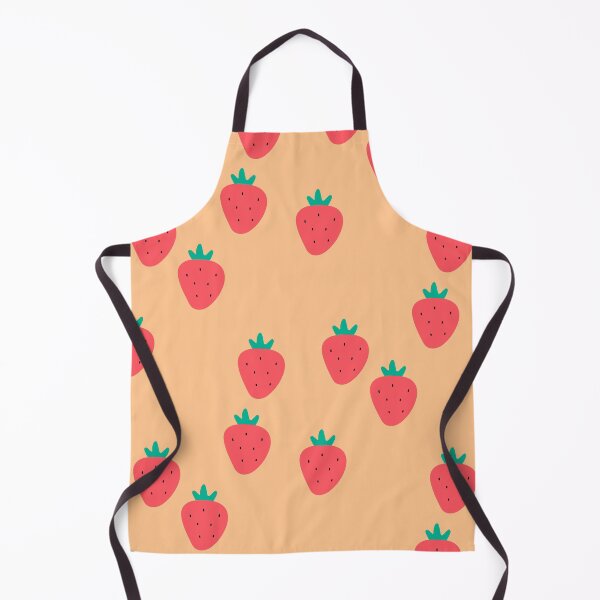 Item preview, Cartoon Strawberries Light Orange Background designed and sold by IntoClearWater.
