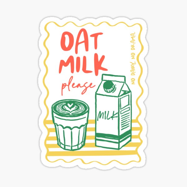 Item preview, Oat Milk Please Funny Vegan Design designed and sold by HasHs.