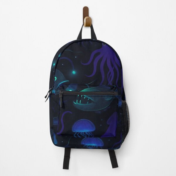 Item preview, Glowing Deep Sea Creatures Pattern designed and sold by Furbulous Faces.