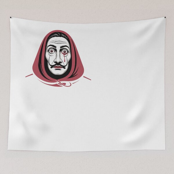 Item preview, Surreal Red Hood Mask – Dalí-Inspired Graphic Illustration designed and sold by Refik Saygin  CİNAR.