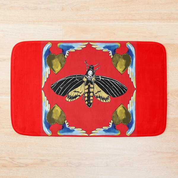 Item preview, Death's-head hawkmoth&heart-red pattern designed and sold by StudioViArt.