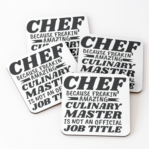 Item preview, Chef because  freakin' amazing culinary master is not an official job title designed and sold by HarrisStudio.