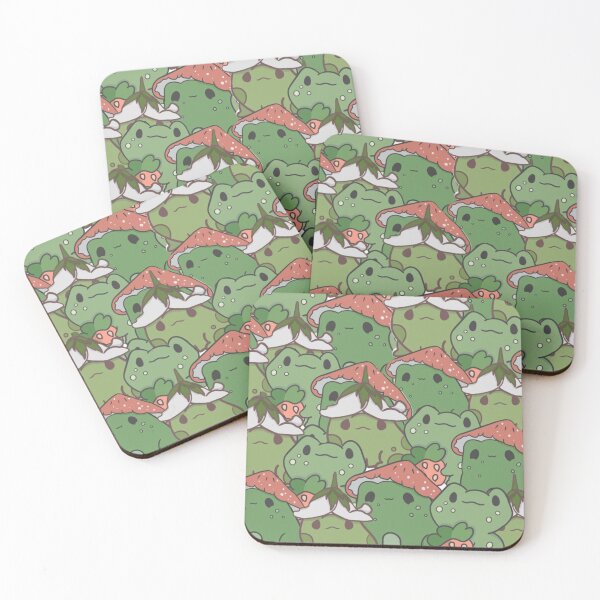 Item preview, Strawberry Frogs – Cute Pattern Design designed and sold by Heavenly-Cloudz.
