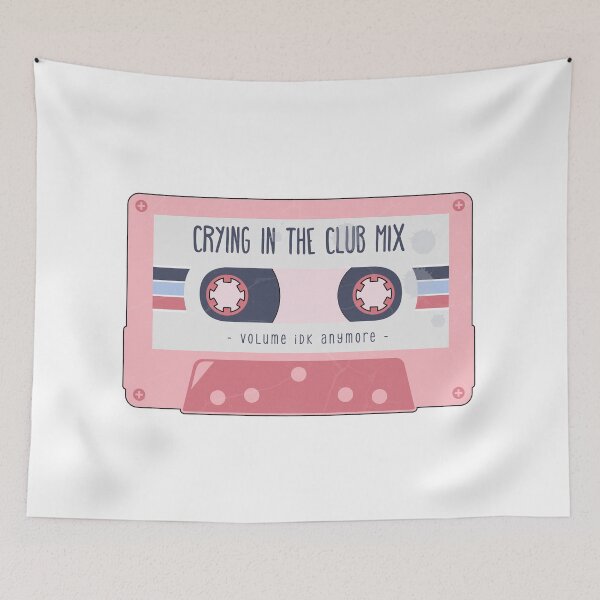 Item preview, Crying In The Club Mix Retro Cassette designed and sold by DeafPigeonDesigns.