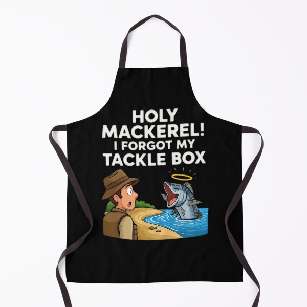 Item preview, "Holy Mackerel! I Forgot My Tackle Box" designed and sold by Bowniko^^.