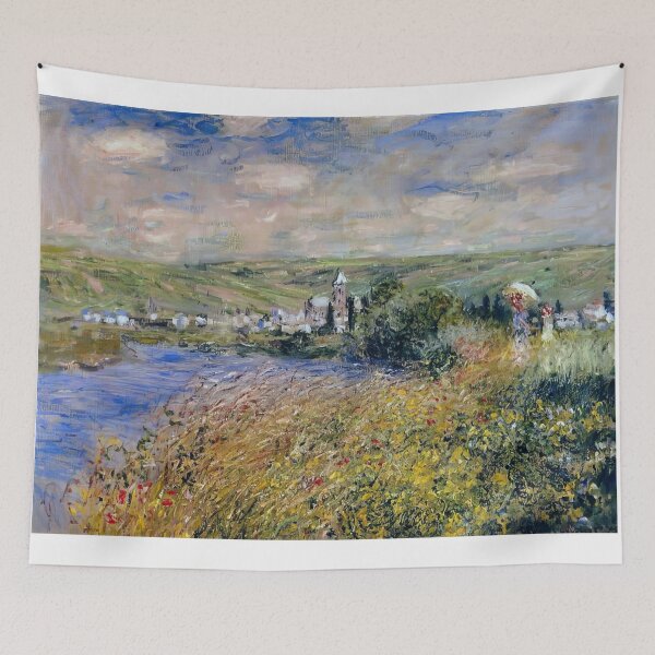 Item preview, Vetheuil Seen from Ile Saint Martin   1880 by Claude Monet  designed and sold by GabyddAlessandr.