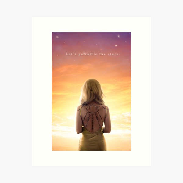 Item preview, Aelin Galathynius – Throne of Glass Heaven with quote designed and sold by Elbalcreates.