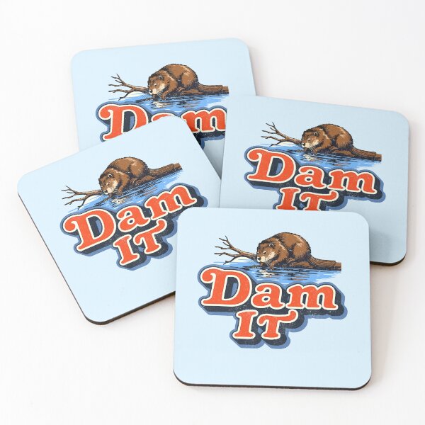 Item preview,  Dam It! Funny Beaver Pun Design - Humorous Wildlife Animal & Nature Lover Gift designed and sold by Vintagenaut Co..