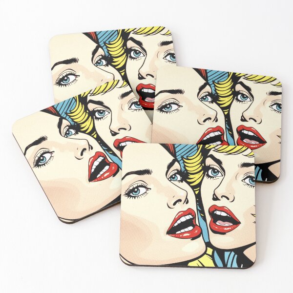 Item preview, 1960s Besties, Friends and Lovers Pop Art Parody designed and sold by NickWhittleArt.