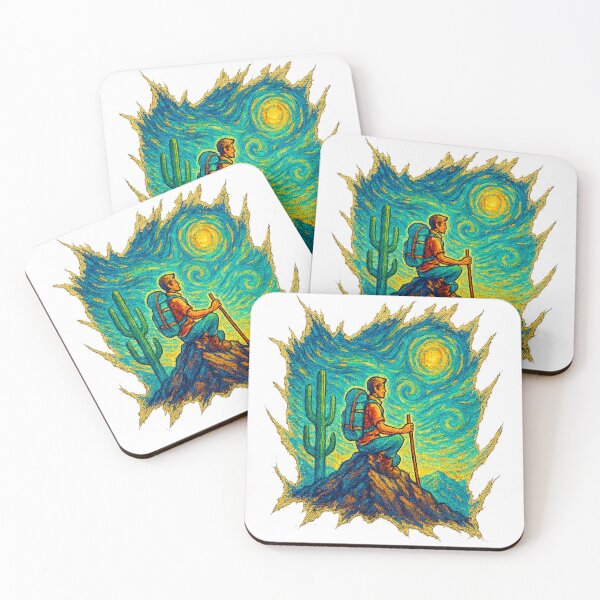 Item preview, Hiking a Mountain in the Desert designed and sold by LaPaz361.