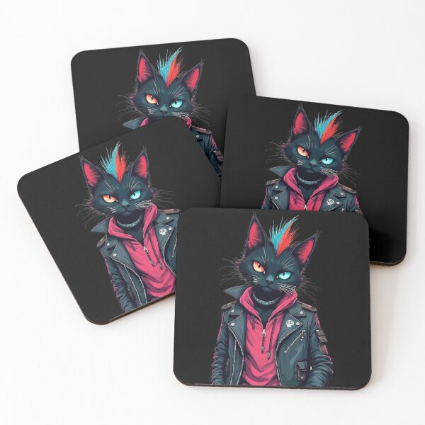 Item preview, Punk Cat Version - All Cats Are Beautiful designed and sold by Ikaroots.