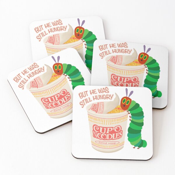 Item preview, (Outlined Text) Hungry Caterpillar Noodles designed and sold by Radio-Fish-Art.