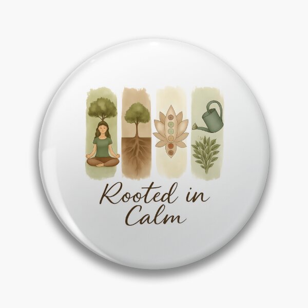 Item preview, Rooted in Calm Tree Chakra Mindfulness Art designed and sold by Furr-n-Purr.