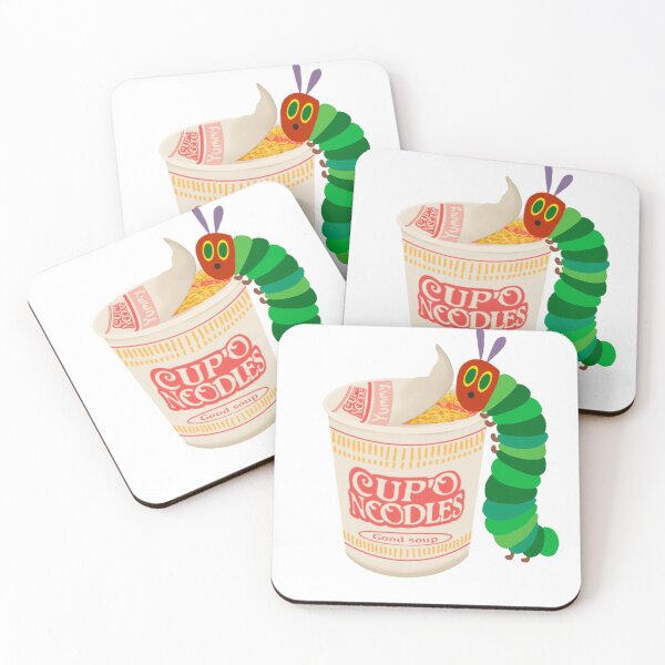 Item preview, (No Text) Hungry Caterpillar Noodles designed and sold by Radio-Fish-Art.