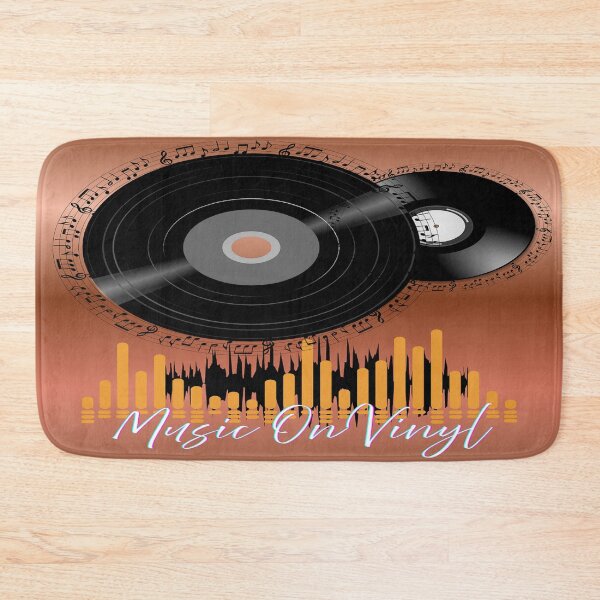 Item preview, Music On Vinyl Graphic designed and sold by BrightrDayMusicArt.
