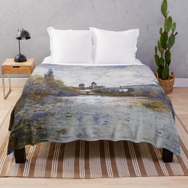 Item preview, Vetheuil The Small Arm of the Seine 1880 by Claude Monet designed and sold by GabyddAlessandr.