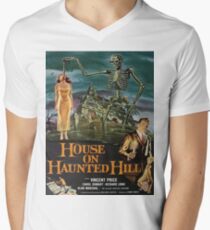 Vintage poster - House on Haunted Hill Men's V-Neck T-Shirt